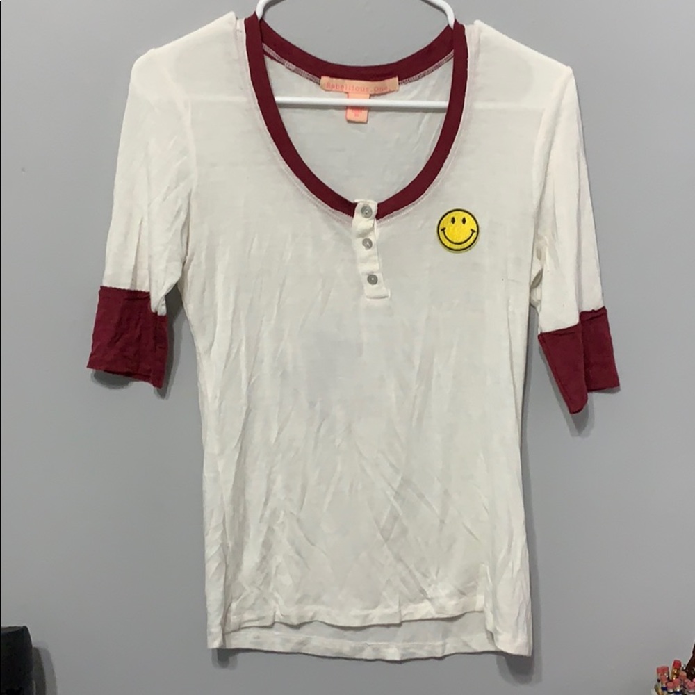 White Smiley Tee